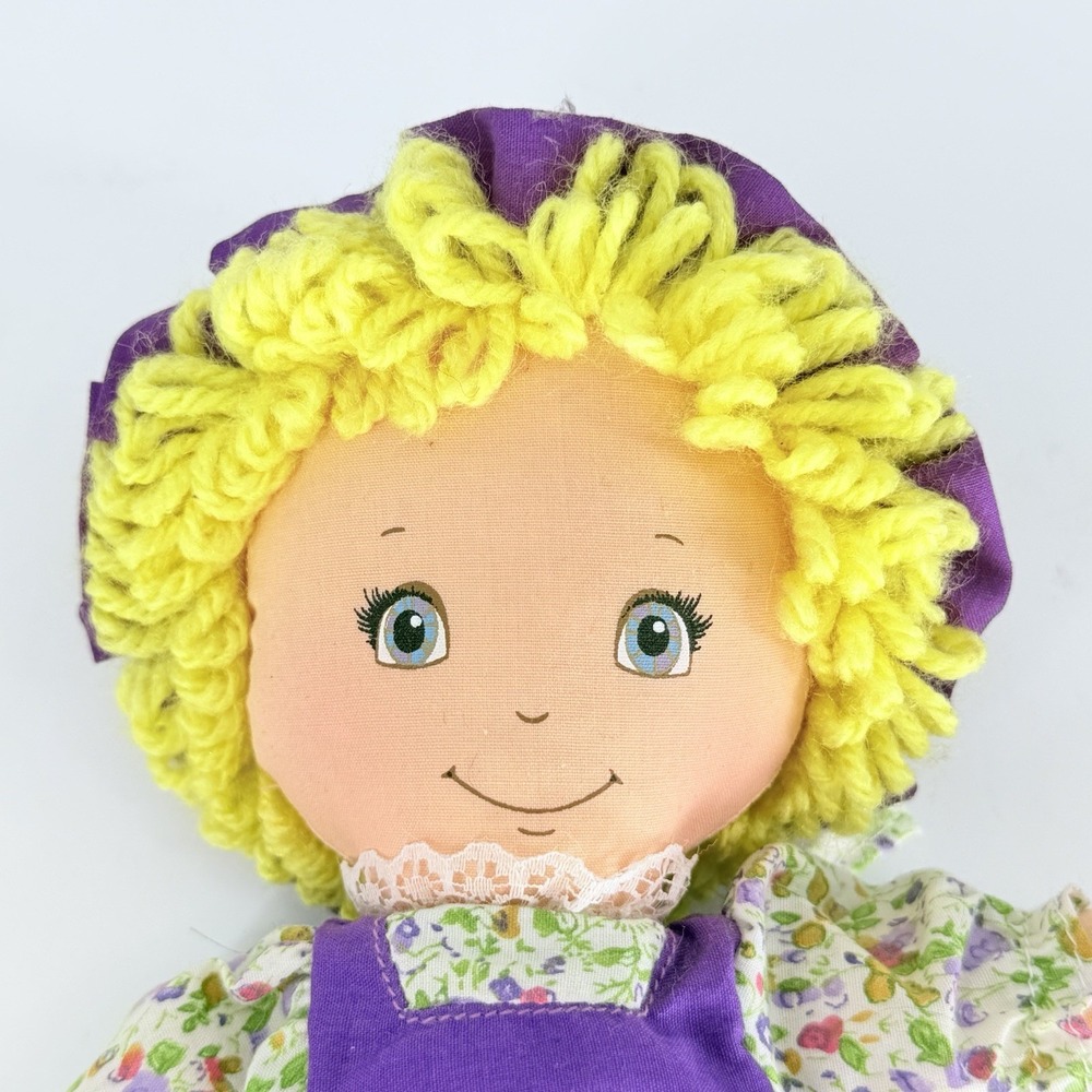 Amtoy Peanut Butter & Jelly Plush Dolls Set 1980 Vintage Rag Dolls 10in - Picture 12 of 16